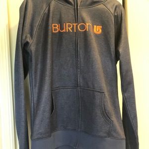 Burton weather proof zip up hoodie